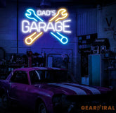 Custom Dad’s Garage Sign Personalized Neon Sign Garage LED Sign Garage Sign Papa Workshop Sign Gift For Husband